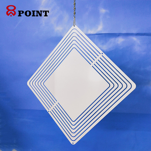 Chuông Gió Hình Vuông Hai Mặt Con Quay Gió Thăng Hoa Nhuộm Màu Vật Dụng Trang Trí Ngoài Trời - Product Image 5