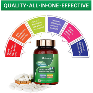 Vitamines pour les yeux à base de lutéine et de zéaxanthine, enrichies en vitamines C, E, zinc et cuivre, pour le soutien de la vision et la dégénérescence maculaire (stock local USA) - Product Image 3