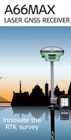Récepteur GNSS Foif A66MAX GPS RTK haute précision, laser, double caméra, rover, base, avec 1408 canaux, IP68, 50 Hz, pour la topographie