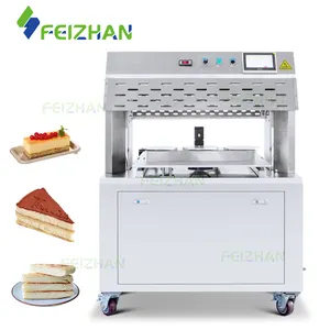 FEIZHAN FZ-CC500 Automatic Swiss Roll Cake Cutting Machine Round Square Cream Cake Cutter for Bakery