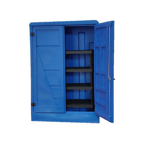 Carvel 1420x640x2000mm armoire de sécurité monobloc en polyéthylène pour produits chimiques corrosifs - Product Image 2