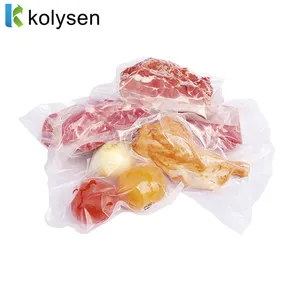 Hot vendas Transparente Vaccum Embalagem Plástica Gravação Congelada Food Sealer Seal Vacuum Bag para embalagem de carne