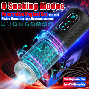 Automatico maschio masturbatore adulto giocattolo del sesso succhiando rotazione elettrica <span class=keywords><strong>Pussy</strong></span> Mens masturbatore Stroker macchine del sesso - Product Image 3