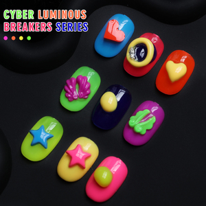 ZRKGEL, recién llegado, colección de esmalte de Gel de neón de 9 colores, logotipo privado, diseño francés semipermanente, <span class=keywords><strong>uñas</strong></span> de Gel fluorescente Original - Product Image 3