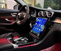 Pour Benz GLC 2016-2022 Écran tactile Android à effet cascade Navigation GPS Multimédia automobile Stéréo CarPlay sans fil Écran partagé
