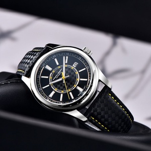 Montre mécanique PAGANI DESIGN NH35 automatique de luxe pour homme, en acier inoxydable, 40 mm, 10 bars de résistance à l'eau, bracelet en cuir - Product Image 4