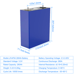 Năng lượng lưu trữ 3.2V 314ah LiFePO4 pin Lithium ion tế bào pin lăng trụ - Product Image 4