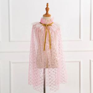 Cape de Noël pour filles, durable, en maille, à paillettes, en tulle, pour bébés et tout-petits, tenue de plage, cape de princesse - Product Image 4