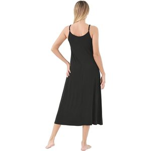 BambooBud Women's Slip Dress Chemise Nightgown <b>Spaghetti</b> <b>Strap</b> Viscose From Bamboo Sleepwear S-XXL - Product Image 4