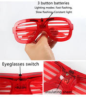 Lunettes LED Intelligentes pour Enfants et Adultes, Accessoire de Fête de Noël Tendance, Décoration d'Ambiance, Lunettes Fluorescentes en Plastique Lumineuses