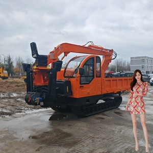 Type TD08 8ton Crawler Carrier Rubber <b>Track</b> <b>Dumpers</b> With Crane - Product Image 6