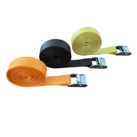 Caianwin Lot de 4 sangles d'arrimage de 100 cm, largeur 25 mm (1 pouce), capacité de charge 250 kg, avec boucles à came noires pour