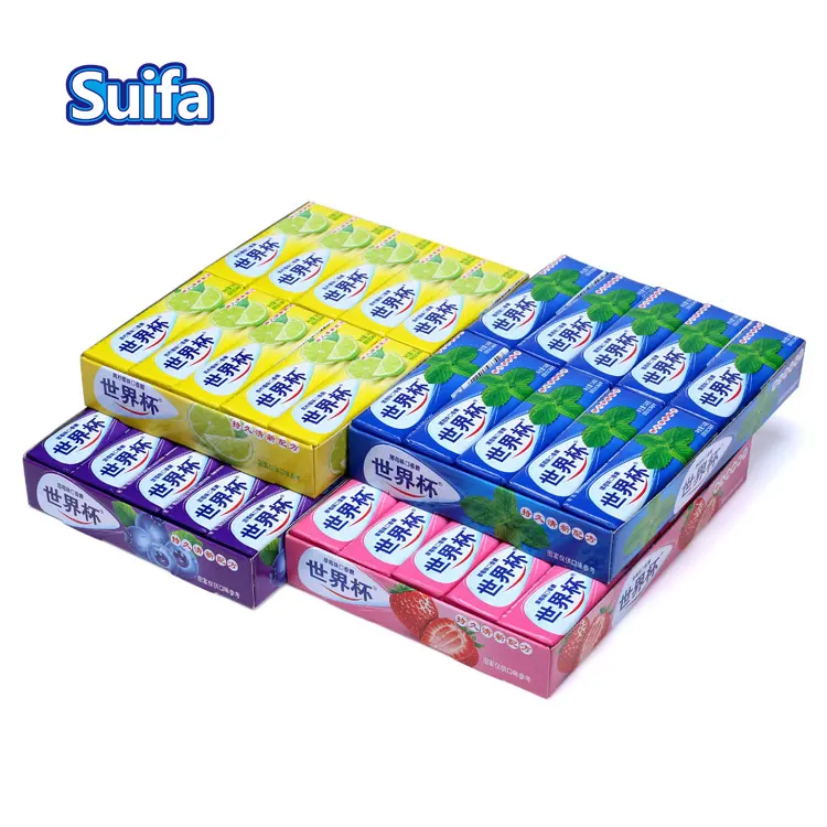Manufacturer Wholesale cheap price custom fruit flavor 5 strip chewing gum