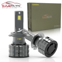 Carolyn Auto Koplampen H8 H11 H7 H3 9005 Hb3 Hb4 72W Led H4 Hi Lo Beam Lampen Auto Rijden fog Koplamp Voor Bmw Toyota Skoda Ford