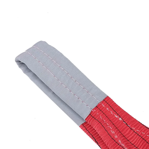 2T One Way Belt Color Code Textile Tape Lifting Slings Belt Crane Flat Polyester Lift Webbing Sling - Product Image 3