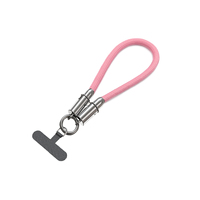 Kabel Pengisi Daya Cepat USB C Dual Heads dengan Tali Pergelangan Tangan Anti Hilang, Kabel Charger Ponsel, Patch Tether Tab, Nylon, Tembaga Murni