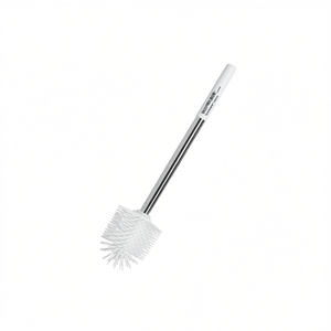 Toilet <b>Brush</b> Stainless Steel Long Handle Silicone Head 7.5cm Soft Bristles Cleaning <b>Brush</b> - Product Image 3