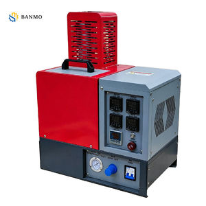 Machine à colle thermofusible avec réservoir de 5L, pompe à engrenages/piston, débit de fusion <span class=keywords><strong>max</strong></span>. 6kg/h, pistolet manuel, valve de pulvérisation automatique, équipement de collage pour emballage - Product Image 1