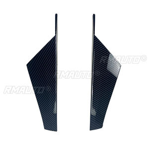 2 pièces Spoiler latéral de fenêtre arrière noir brillant pour Volkswagen Golf 8 MK8 2020-2021 Accessoires de voiture - Product Image 3