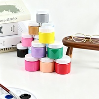 Peinture acrylique professionnelle pour poupées en plâtre, pot de 100 ml, couleurs or et argent, 24 couleurs, personnalisable