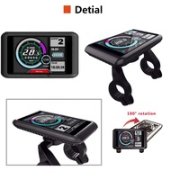 Contrôleur programmable à onde sinusoïdale FOC avec écran LCD pour 48-72V 45A 60A, pour accélérateur de kit de conversion de vélo électrique