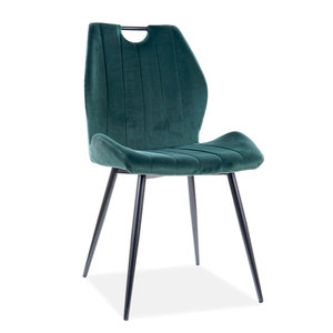 Meubles de salle à manger nordique <span class=keywords><strong>chaise</strong></span> de cuisine en velours vert <span class=keywords><strong>chaise</strong></span> rembourrée <span class=keywords><strong>avec</strong></span> <span class=keywords><strong>poignée</strong></span> - Product Image 1