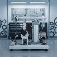 Élévateur à godets hydraulique robuste à commande électrique à distance, hauteur de levage de 3 m pour système de manutention verticale de matériaux en ligne