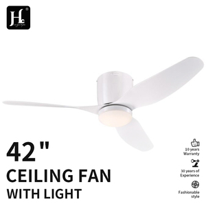 Ventilador de Techo Moderno de 42/52 Pulgadas para Dormitorio con Luz, 3 Aspas de ABS, Control Remoto para Uso Doméstico y Hotelero - Product Image 3