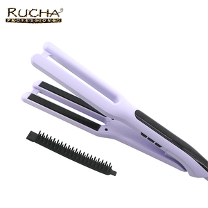 Lisseur à cheveux professionnel à planchas de couleur personnalisée, fer à lisser en titane - Product Image 4