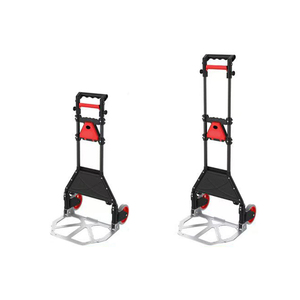 アルミ合金登山階段折りたたみ式ハンドカート<span class=keywords><strong>75Kg</strong></span>容量ポータブル折りたたみ式ハンドトロリーショッピング用 - Product Image 2