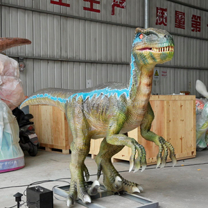 Modèle de dinosaure animatronique Deinonychus grandeur nature pour parc à thème <span class=keywords><strong>Jurassic</strong></span> Dino <span class=keywords><strong>World</strong></span>, sculpture mécanique de dinosaure à vendre - Product Image 2
