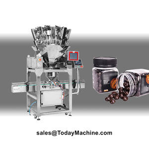 เครื่องบรรจุและชั่งน้ำหนักอัตโนมัติสำหรับข้าวโพด ข้าว อาหารเม็ด ถั่ว ข้าวโพดคั่ว ขนมกุ้ง ขนมขบเคี้ยว บรรจุในขวดและกระป๋อง - Product Image 6