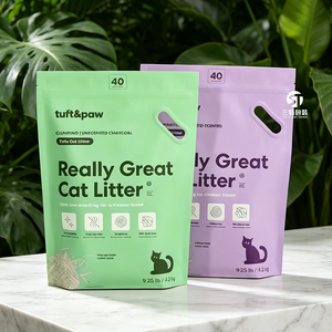 Wholesale Cat Litter <b>Bags</b> 6L 10L 20L | Heavy Duty Moisture Proof Flat Bottom <b>Vacuum</b> Packaging with Handle - Product Image 3