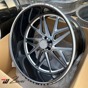 Ruedas cóncavas profundas negras forjadas ZW 22 24 26 28 pulgadas para Chevrolet Tahoe Suburban GMC Yukon XL Mercedes 8x170 llantas todoterreno - Product Image 2