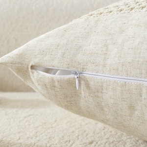 Almohadas de algodón Cojines Soporte lumbar Borla Fundas de almohada <span class=keywords><strong>para</strong></span> el hogar Sala de estar Sofá Decoración Funda de cojín - Product Image 3