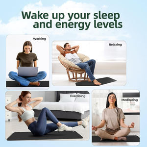 حصيرة التأريض الشاملة وسادة التأريض مع سلك مستقيم واحد ، حصيرة حماية التأريض لتحسين النوم اليوغا العمل - Product Image 3