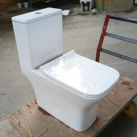 WC monobloc moderne en céramique à double chasse pour salle de bain