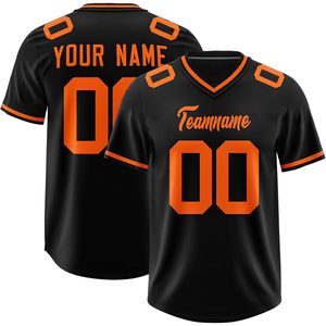 เสื้อฟุตบอลแบบกำหนดเอง ปักชื่อทีมและหมายเลขได้ตามต้องการ คอวี ระบายเหงื่อได้ดี เสื้อกีฬาสำหรับผู้ใหญ่แบบยูนิเซ็กซ์ - Product Image 1