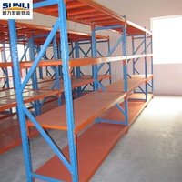 Estantería de Almacén Ajustable de 5 Niveles, Resistente, con Protección Contra la Corrosión, de Acero Laminado en Frío