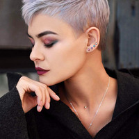 Bijoux opale acier inoxydable oreille Cartilage oreille Piercing boucles d'oreilles goujons corps Piercings