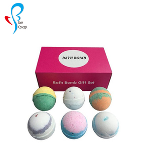 Gros private label bio à la main de bain bombe personnalisé arôme soins de la peau coloré SPA bain bombe - Product Image 6