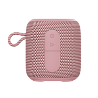 Mini haut-parleur sans fil rose pour voiture OEM en gros, modèle H50, 1200 mAh, 6W, véritable stéréo, son dynamique, LED RGB, AUX 5W