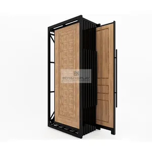 Factory direct sales updated base Hot Selling Products Sliding Door rack Pull and Push Stand Wood Door Display Rack