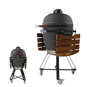 AUPLEX 21 pollici di grandi dimensioni a forma di uovo BBQ Barbecue in ceramica griglie a carbone fumatore Kamado