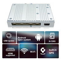 Kit de rétrofit décodeur Android 13 Explotec 128 Go compatible Toyota Land Cruiser LC200 2016-2021, module CarPlay sans fil, carte SIM 4G