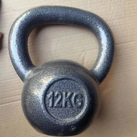 Kettlebell à revêtement mat, poignée fine en fonte, 4-40 kg, pour hommes et femmes, équipement de fitness pour la maison et la compétition