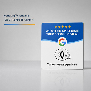 Insegna NFC per Recensioni Google, Cartello Acrilico da Tavolo 'Tap to Rate', Supporto per Scheda di Richiesta Recensioni a 5 Stelle per Ristoranti, Caffè, Negozi - Product Image 3