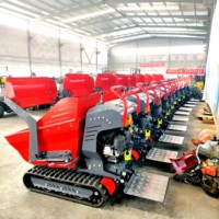 Allrad-Geländedumper mit 500 kg Tragkraft, Hydraulischer Kippmechanismus, Mini-Transportfahrzeug für Landwirtschaft und Bauwesen