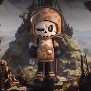 Los Más Populares, 100% Originales, 9 Piezas/Caja, Mr. <span class=keywords><strong>Bones</strong></span>, <span class=keywords><strong>Serie</strong></span> Viajero en el Tiempo, Mini V2, Caja Sorpresa, Colección <span class=keywords><strong>de</strong></span> Figuras <span class=keywords><strong>de</strong></span> PVC, Adornos para Habitaciones - Product Image 6