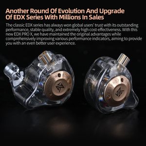 Casque filaire <span class=keywords><strong>KZ</strong></span> EDX PRO X, hybride, HiFi, basses profondes, son clair, écouteurs antibruit avec câble détachable - Product Image 2